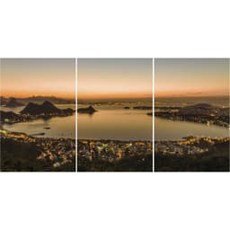 Kit Quadros Decorativos Praia e mar Rio de Janeiro Niterói