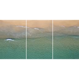Kit Quadros Decorativos Praia e Mar Vista do Mar II Água Cristalina