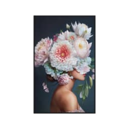 Quadro Decorativo Flor No Rosto